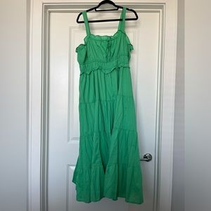 Adorable green maxi dress